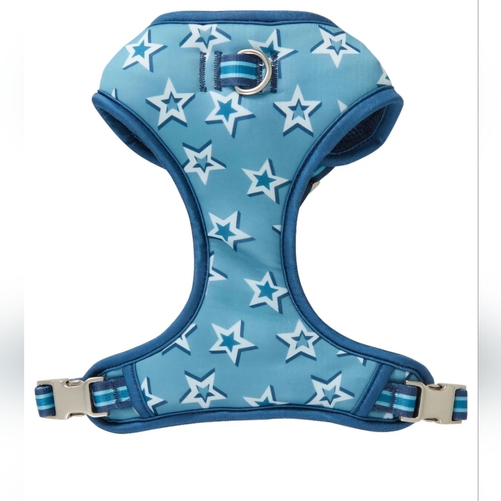TOP PAW BLUE STARS DOG HARNESS - MEDIUM